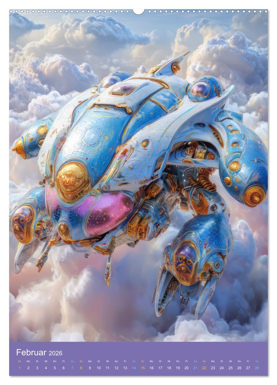 Fantasievoller Science-Fiction - Fantastische Welten (hochwertiger Premium Wandkalender 2026 DIN A2 hoch), Kunstdruck in Hochglanz: Galaktische ... Science-Fiction Fans. (CALVENDO Technologie)