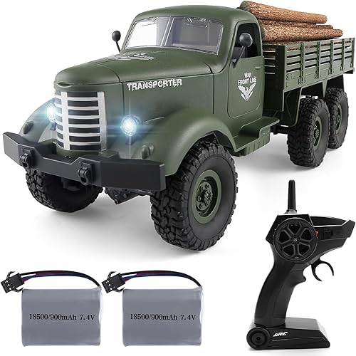 Rc Cars Rc Trucks Military Off-Road Crawler RC Trucks escala 116 6WD 24Ghz camiones de control remoto coches militares juguetes para niños adultos y