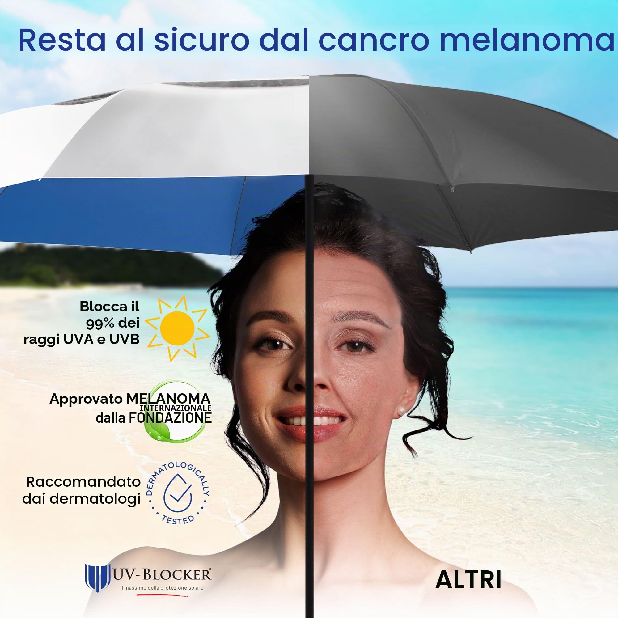 UV-Blocker UV Sun Protection Umbrella Folding UV Umbrella