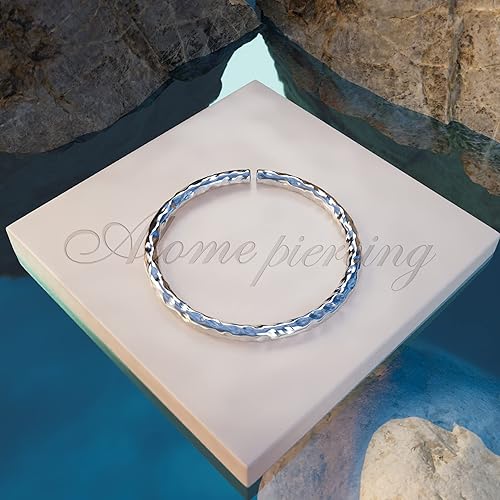 Miniatura 9 de Silver Anti Tragus Ring - 20 gauge snug Silver Anti-tragus piercing thin anti tragus ring - Sterling Silver Anti tragus jewelry (silver,