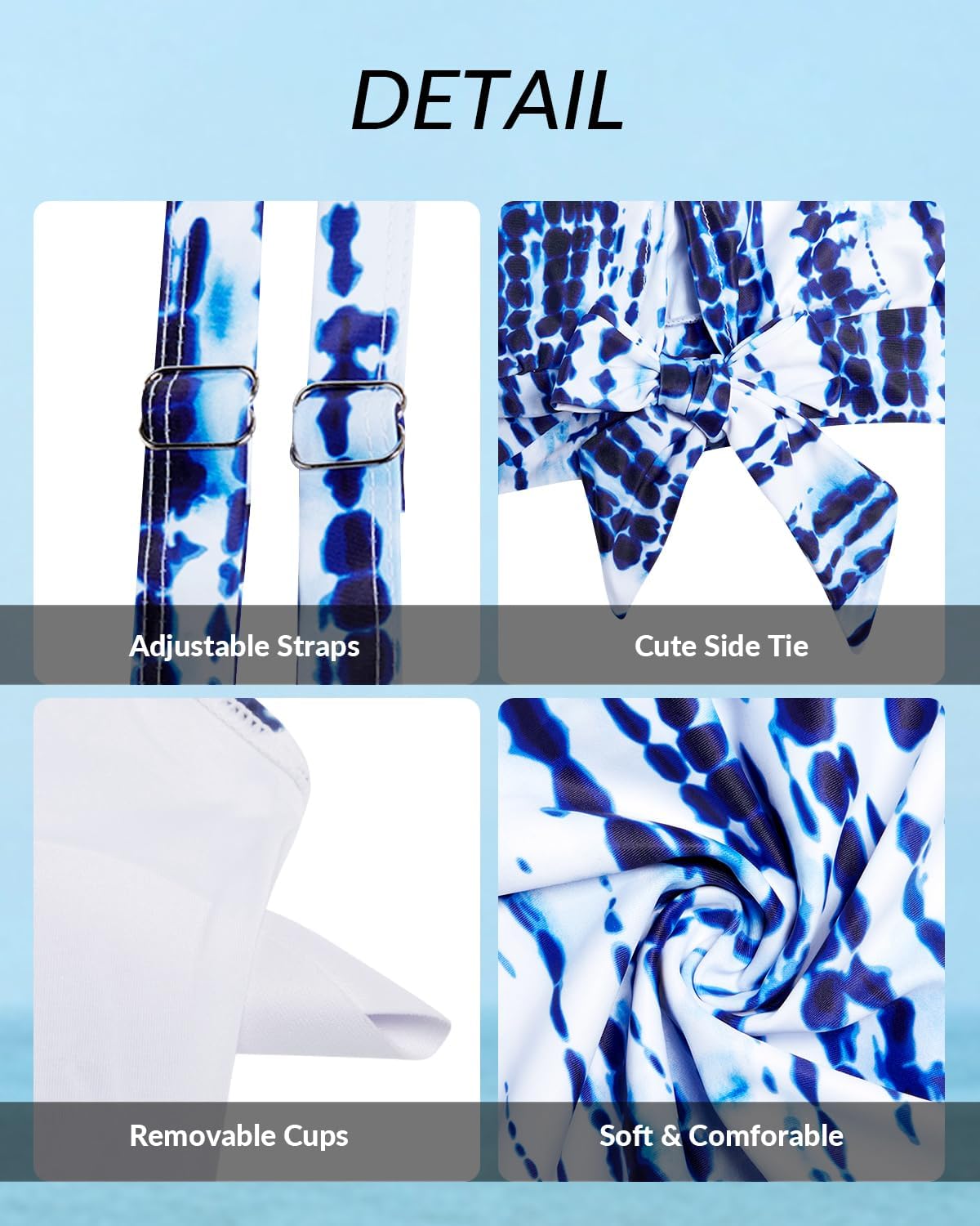 Yonique Womens Blouson Tankini Top Only Loose Fit Swim Top No Bottom Modest Swimsuit - Image 5