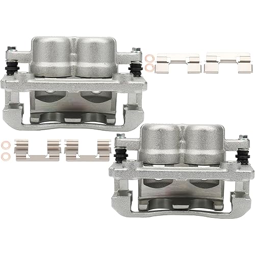IRONTEK 19B2982 19B2983 Front Driver and Passenger Side Disc Brake Caliper Fit for Nissan Pathfinder Armada 2004/ Armada 2005-2006/ Titan 2004-2007, for Infiniti QX56 2004 2005 2006 V8 5.6L
