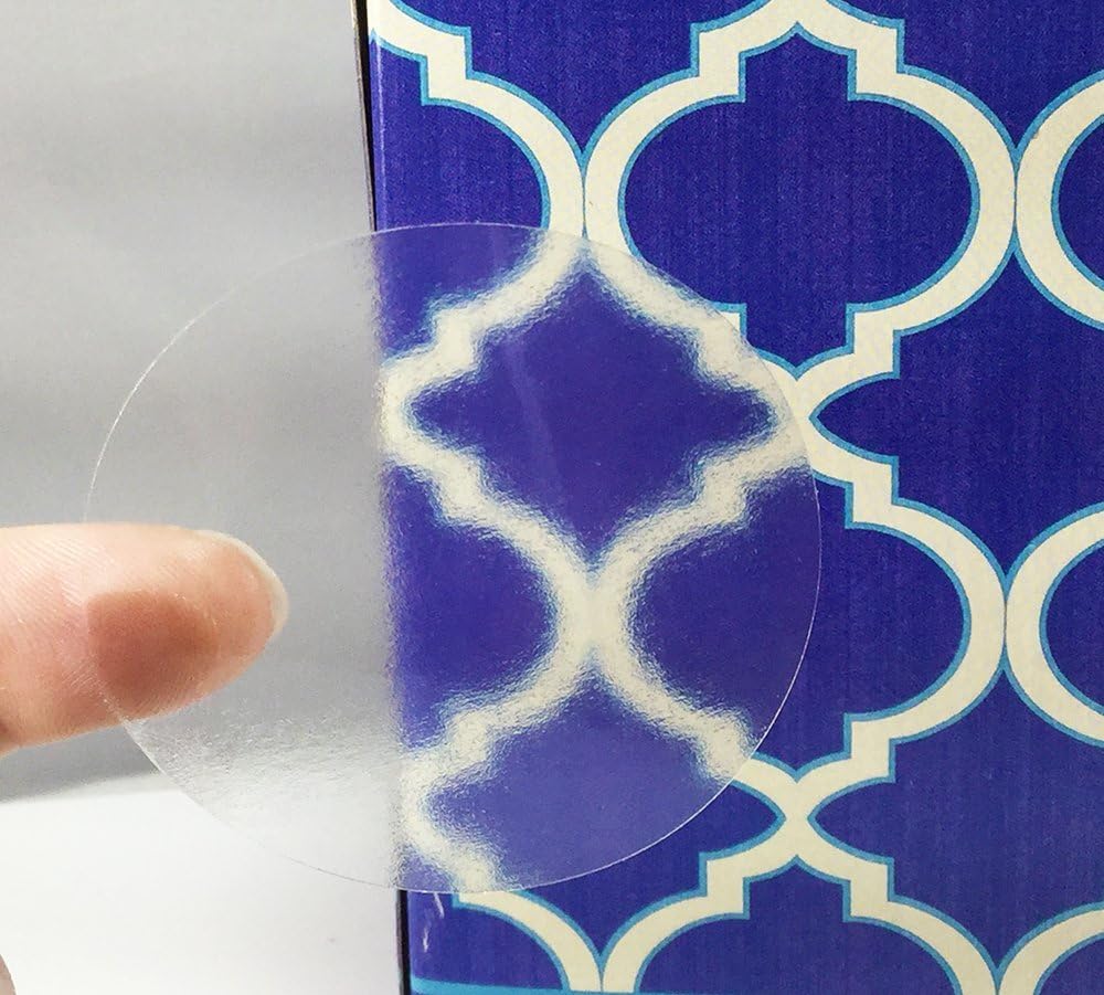 InStockLabels.com Clear Circle Labels, 51 mm 2 Inch Transparent Seal Stickers 500 Pack