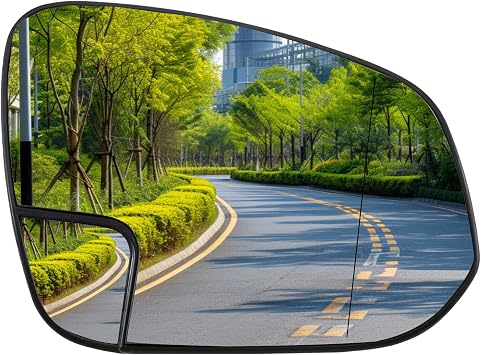 Passenger Side Mirror Replacement for Toyota Hilux 2015 2016 2017 2018 2019 - Right Side Mirror Glass, Rear View Mirrors Glass with Power Heated