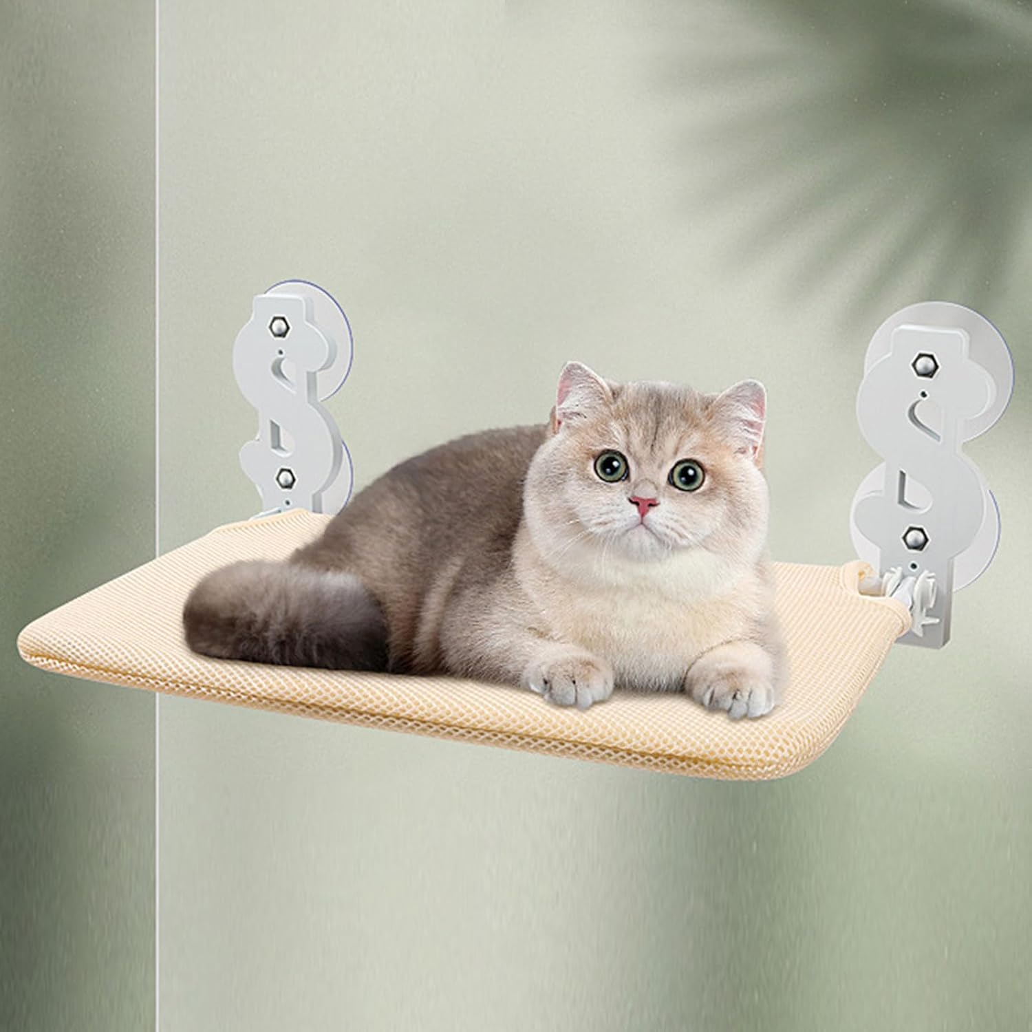 Reversible Cats Bed Set Metal Frame Perches Hammock Sunbathing for Secure Mounting Cats Sunbathing Bed