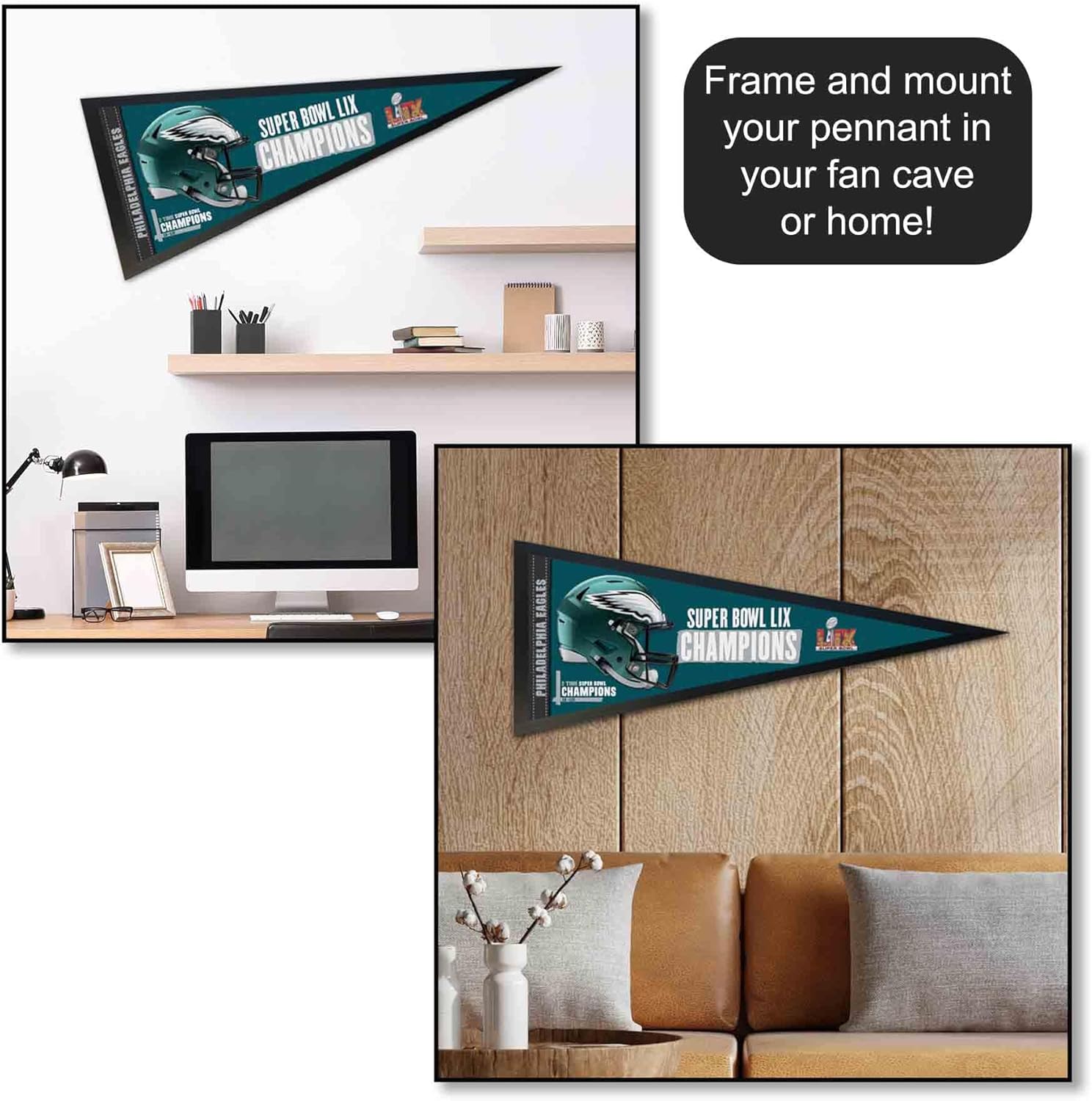 Eagles Super Bowl Champions Full Size Large Pennant - Image 4