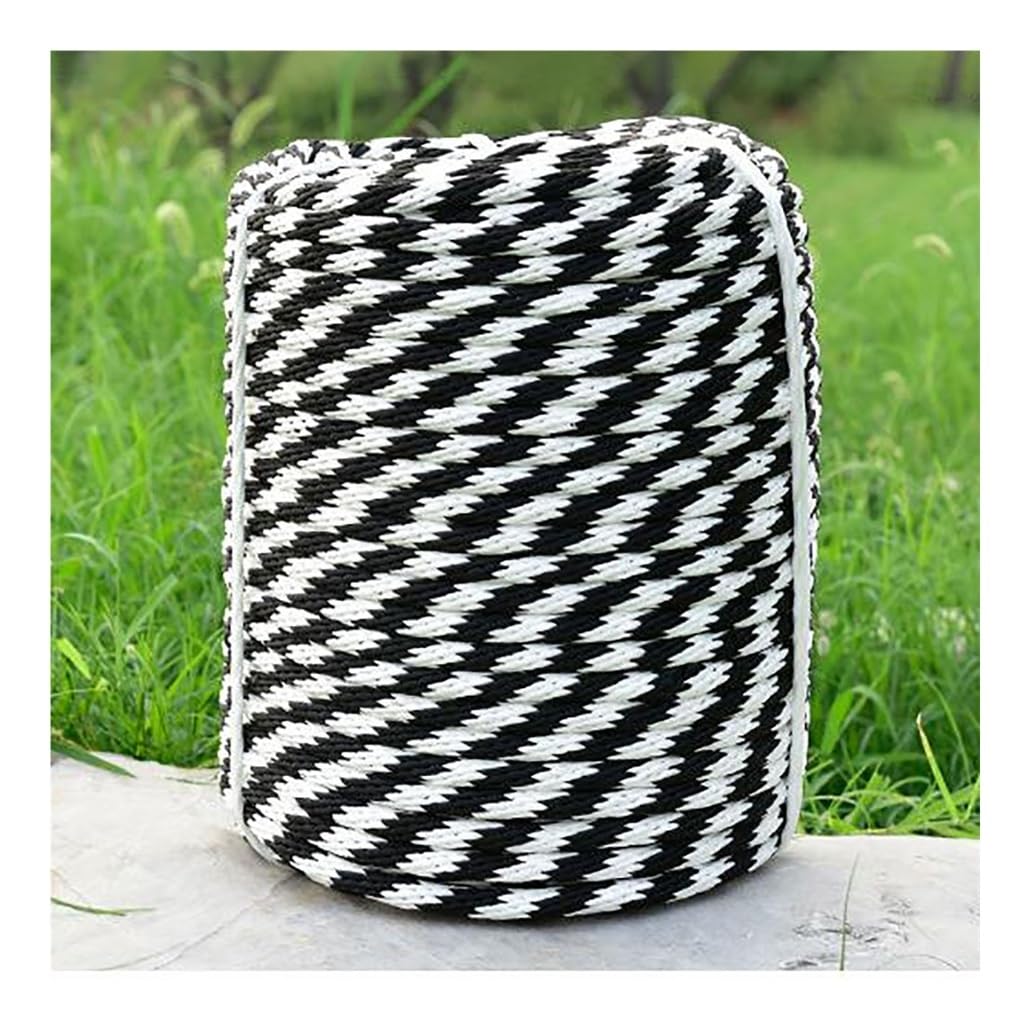 Corda per Attrezzature, Corda Intrecciata in Poliestere Multicolore da 32-328 Piedi - 12 mm x 40 m (0,47") - Resistente e Multiuso per Campeggio, Escursionismo, lavori manuali, amache, Yacht