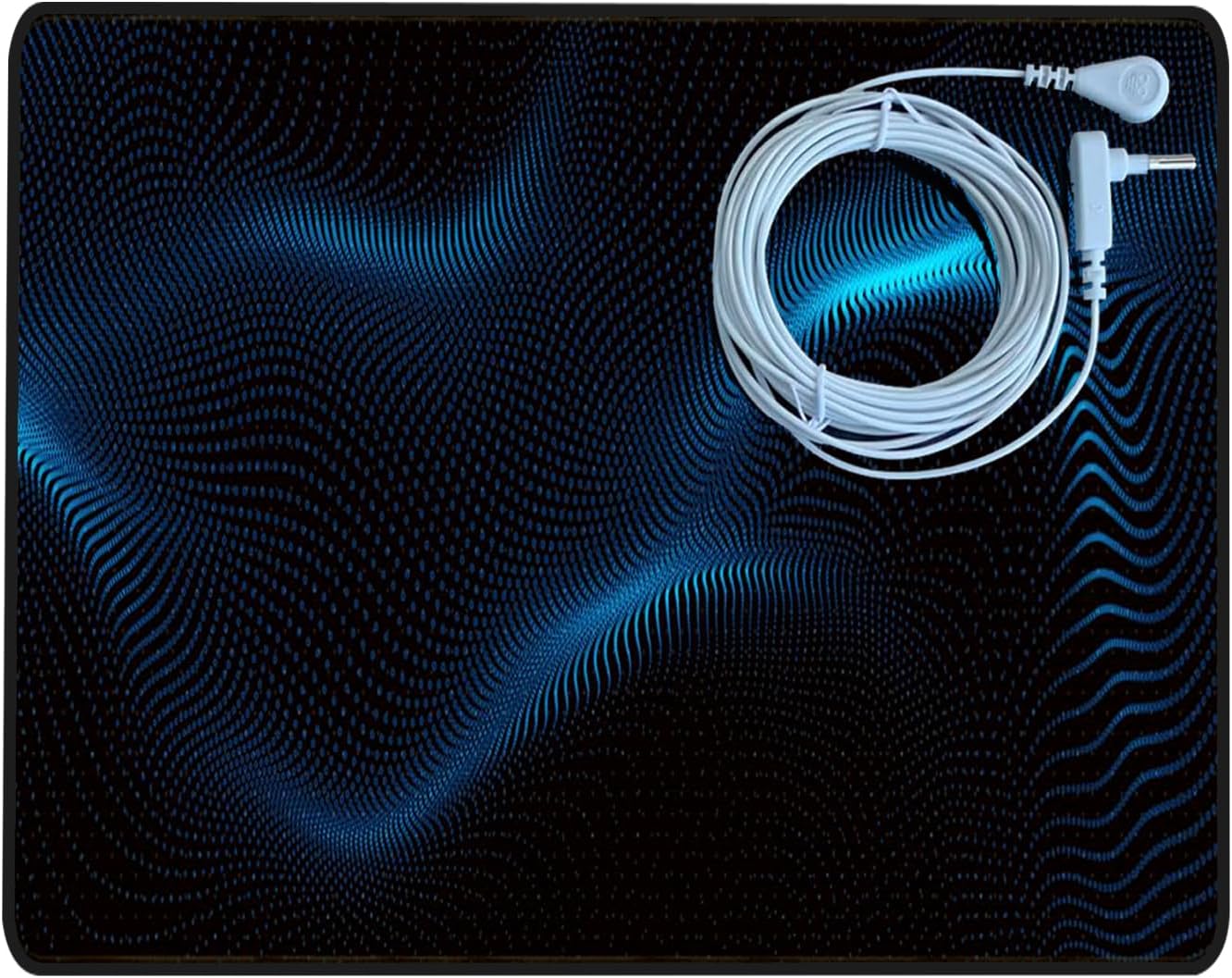 Grounding Mat (13 x 11) for Health.Grounding Mat at Home, Office, Work, Healthy, Full Body Balance & Wellness Support, Magnetic Field Therapy，Include 15ft Straight Cord