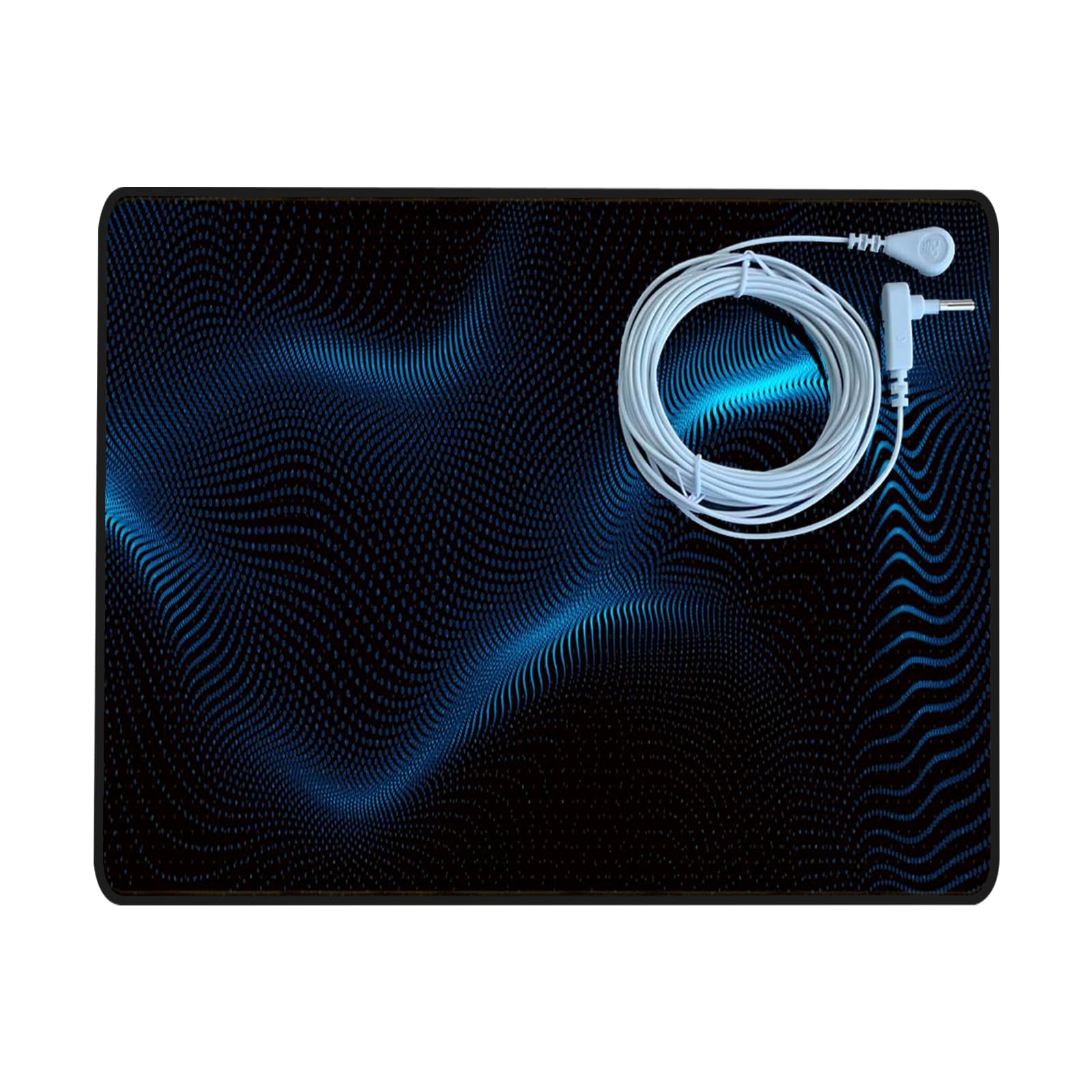 Grounding Mat (13 x 11) for Health.Grounding Mat at Home, Office, Work, Healthy, Full Body Balance & Wellness Support, Magnetic Field Therapy，Include 15ft Straight Cord