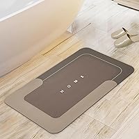 Vista 9 de Housego Juego de 3 tapetes mágicos de baño absorbentes, alfombras de piso de secado rápido, antideslizantes, con parte trasera de goma para baño