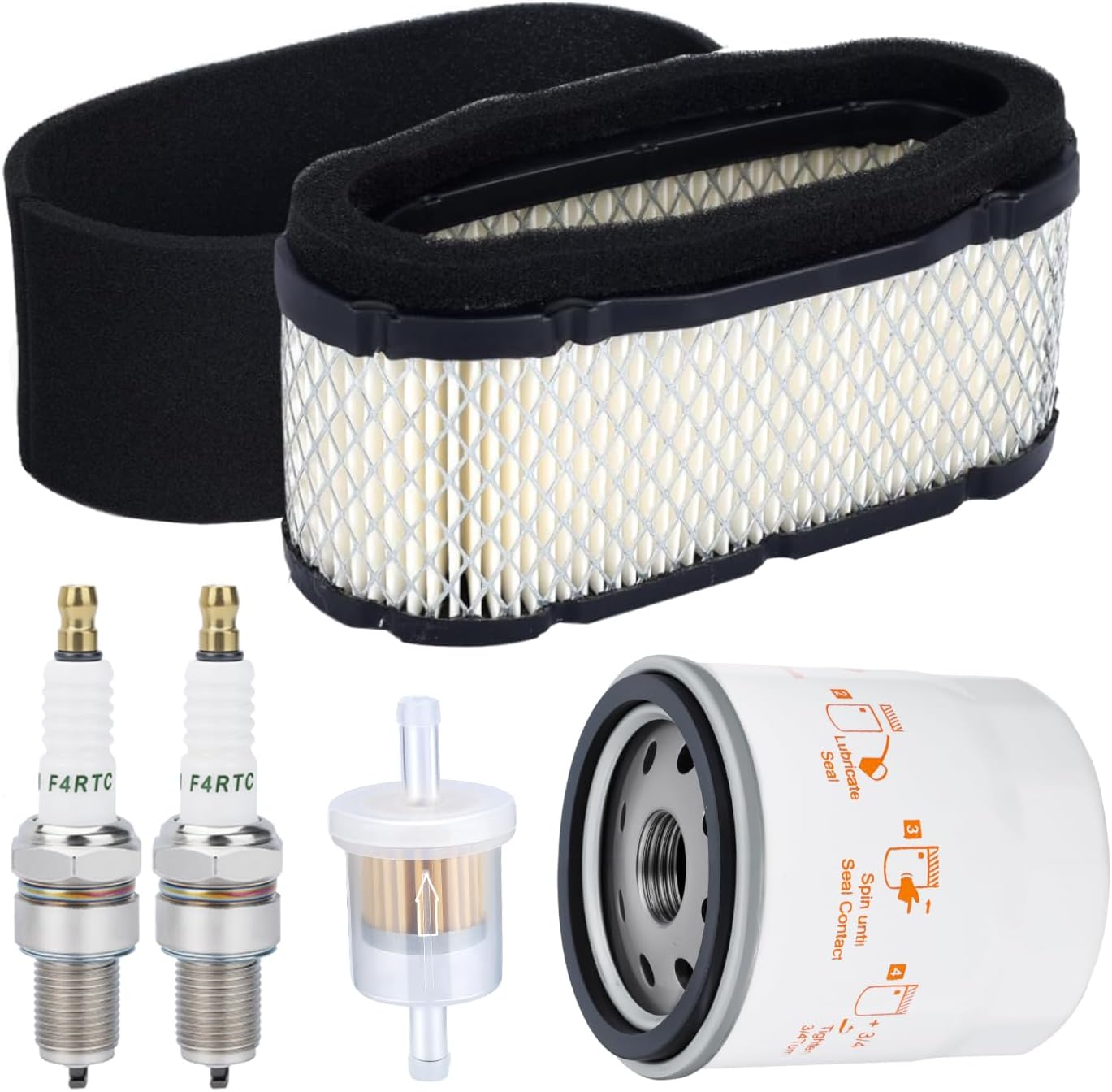 Hipa 11029-7012 Air Filter Tune Up Kit for Kawasaki FH601V FH641V FH661V FH680V FH721V 4 Stroke Engines Replace 11013-7024 11013-7027 with 49065-7010 Oil Filter