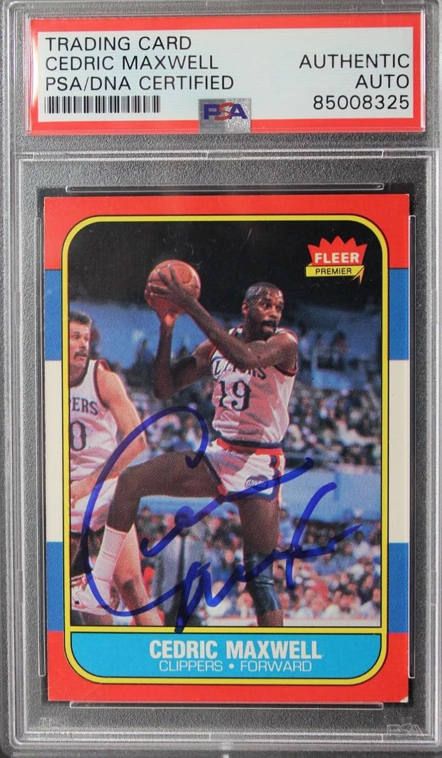 Cornbread Cedric Maxwell Signed 1986 Fleer #70 Autographed Basketball Card PSA