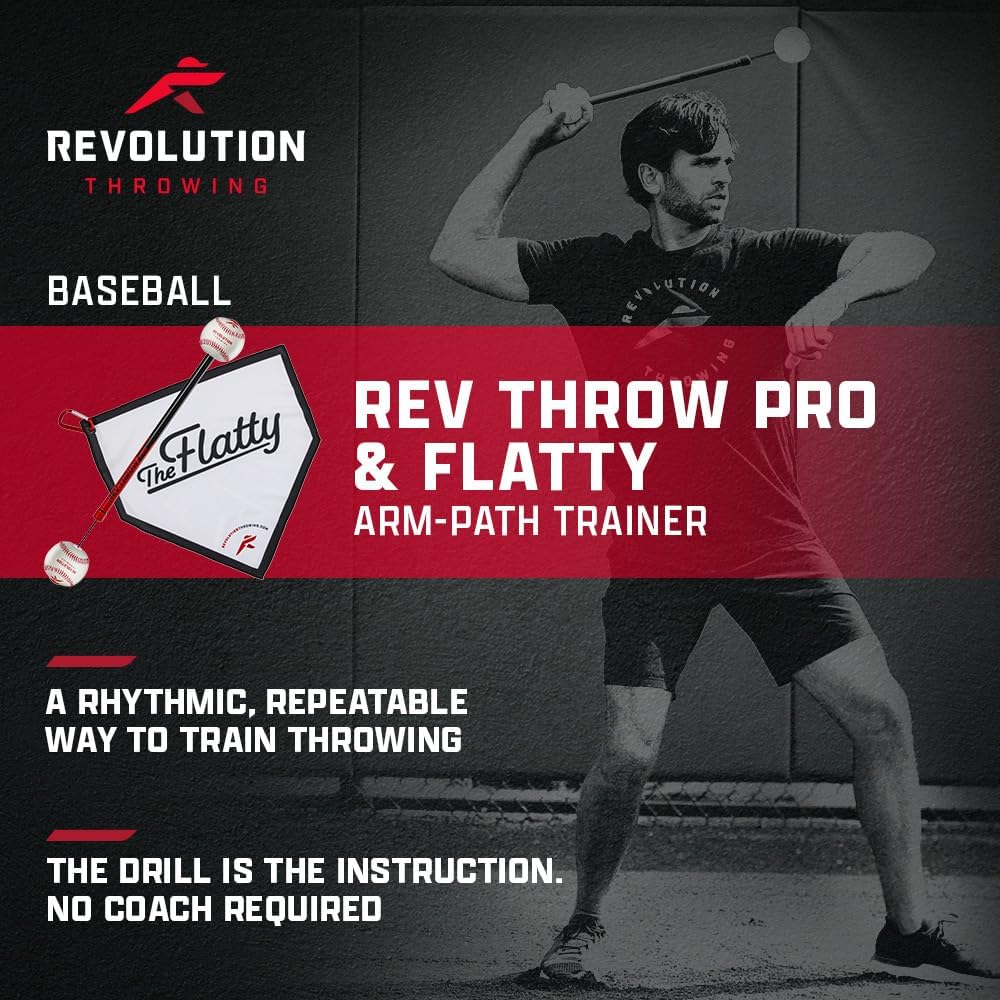 The Rev Pro Pitchers Pack - Rev Pro & The Flatty - Throwing & Pitching Trainer for Softball, Baseball, Waterpolo and Shoulder Warm-ups