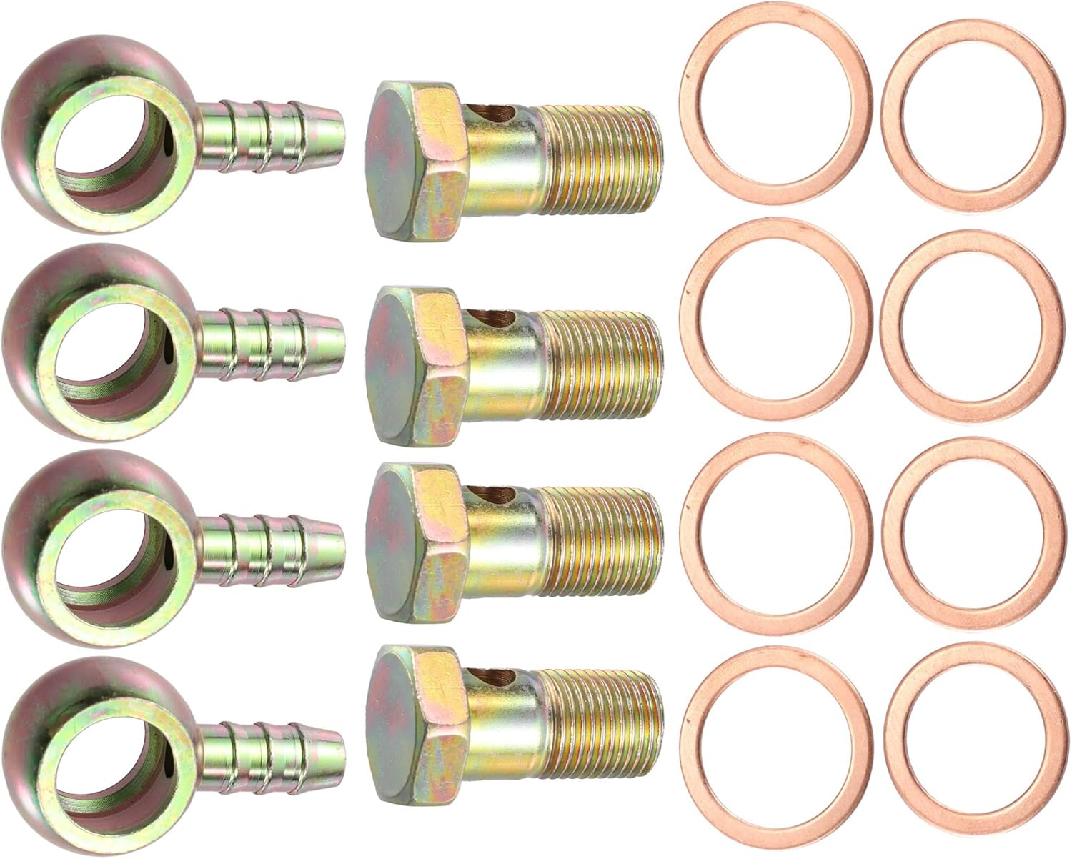 AN Banjo Adapter Fitting, Bolt & Crush Washer Kit [-3 AN X 7/16 In.-20 - Foto 5