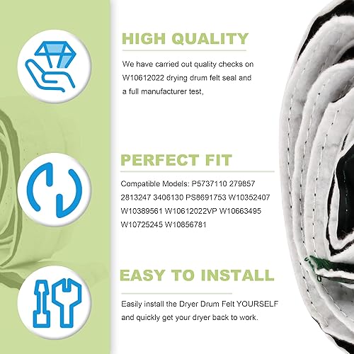 Miniatura 9 de puxyblue Fit Whirl-Pool, CROS-Ley, AMA-na, May-tag, Ken-More Reemplazar AP5737110, PS8691753, AP3094267, PS334327, W1038999999. 220.9 in 10352407
