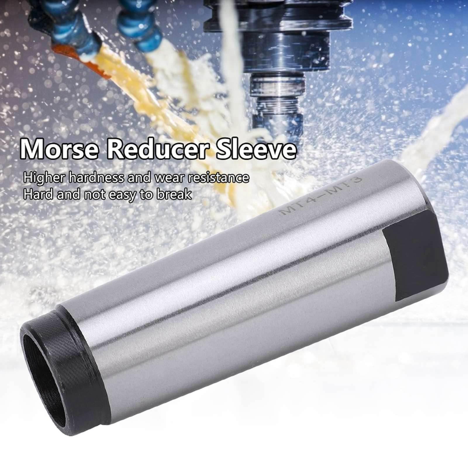 Oumefar Manchon de Perçage Conique Morse en Acier Rapide, Adaptateur Réducteur MT4 à MT3 pour le Fraisage de, Matériau Durable avec une dureté élevée pour les Montages CNC de Précision