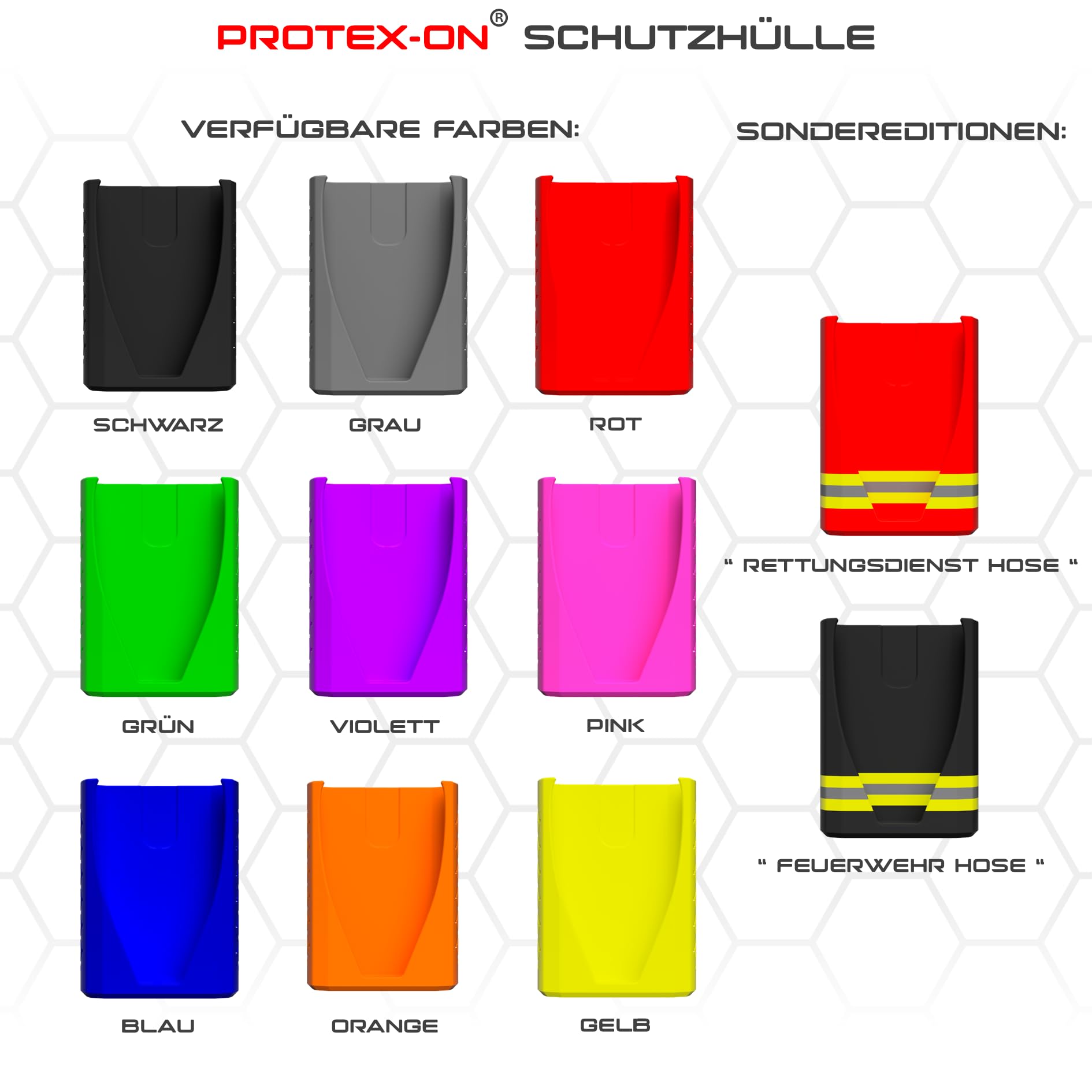 PROTEX-ON Holster Swissphone BOSS 915 925 935 (Version 2) (Feuerwehr Hose)