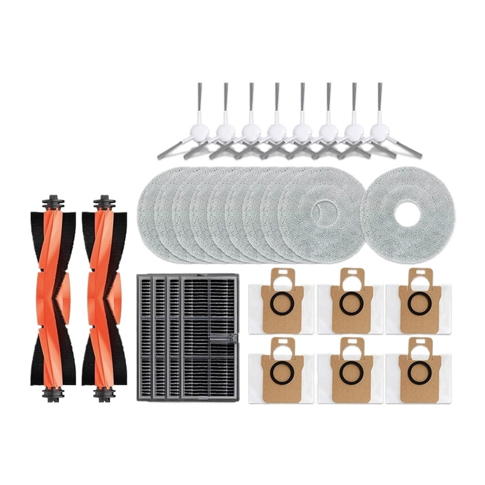 Hizon Set7 Accessories Main Side Brush,Compatible For Xiaomi,M30s