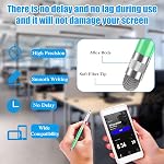 Bopomofo 5PCS Stylus Pen for Touchscreen,High Sensitivity & Precision | Metal Barrel,Fiber Tip,No Charging,Compatible with iPhone iPad Android Microsoft Surface Nintendo Switch Touch Screen