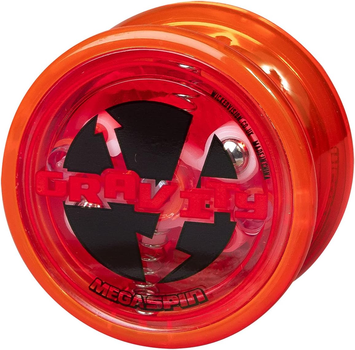 Wicked Mega Gravity Spin, Orange or Turquoise, Automatically Returns to Your Hand, YoYo Like a Pro, Toy for Kids and Adults, With Color Changing LED Lights