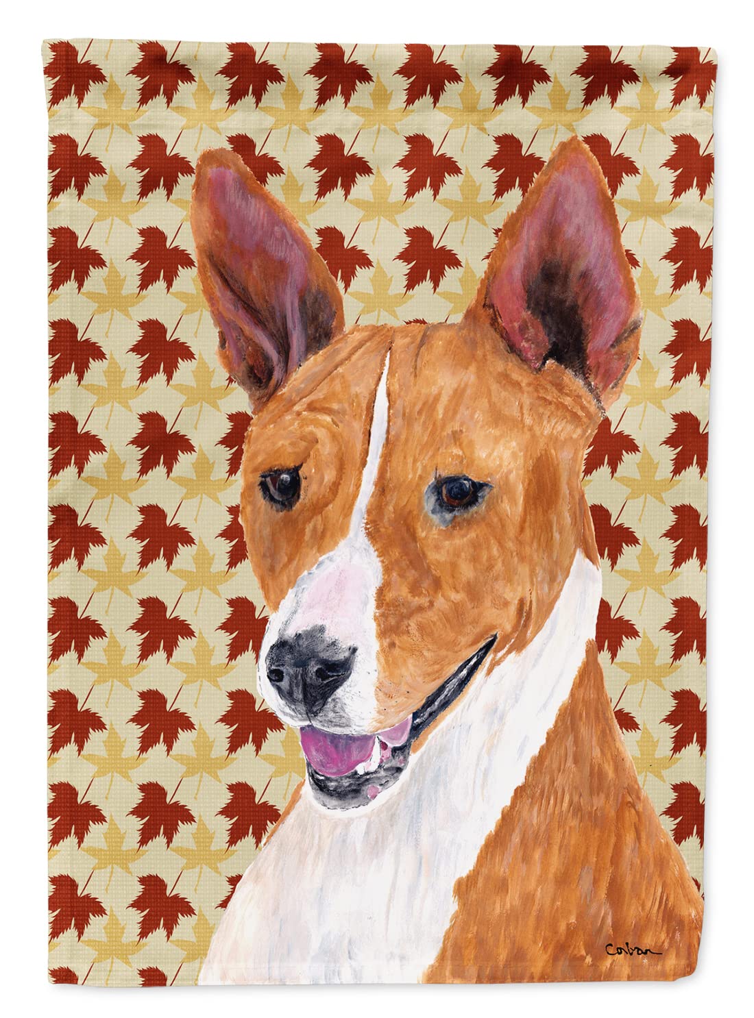 Drapeau jardin automne Basenji décoration de façade multicolore grand