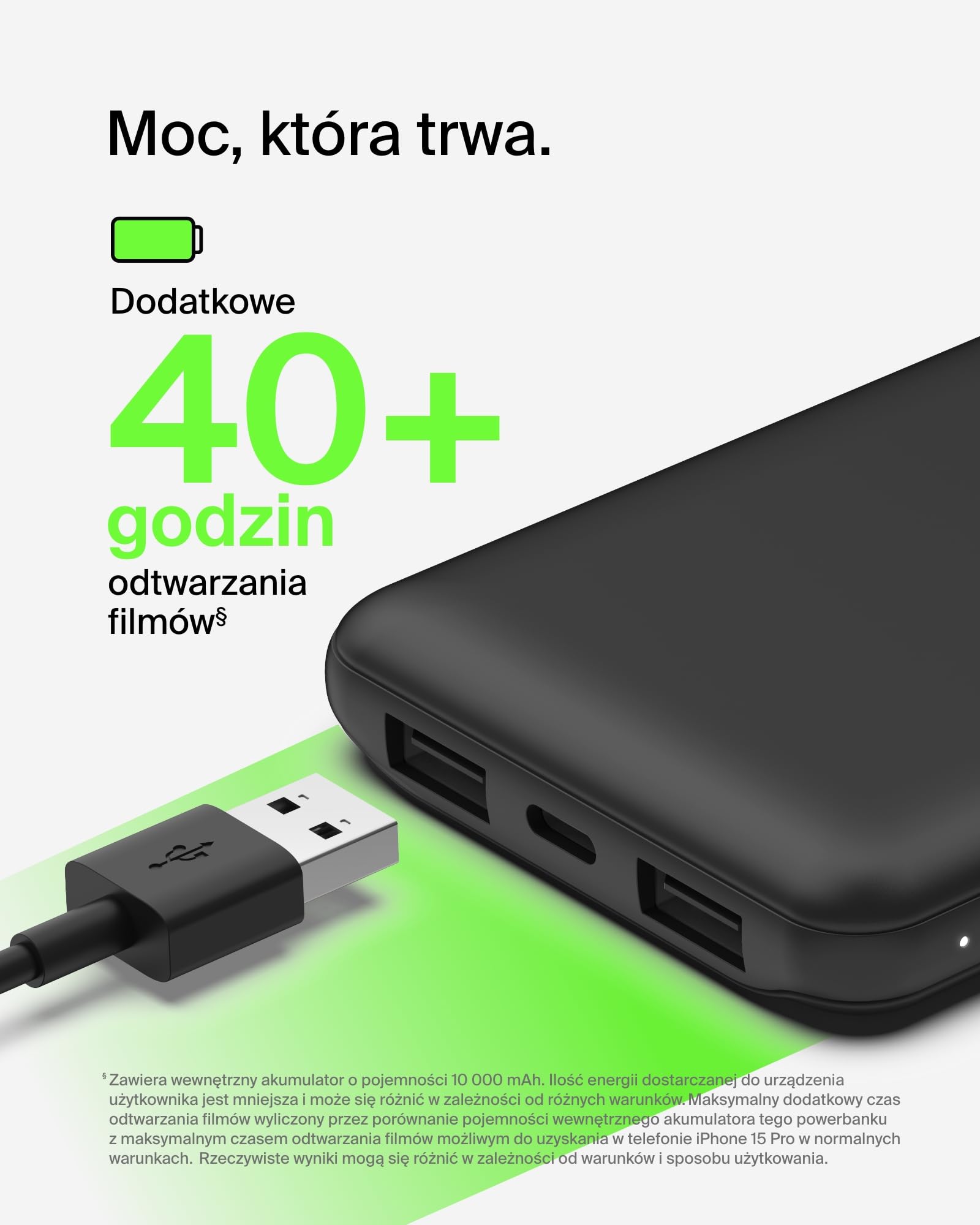 Belkin ładowarka Przenośna, Zestaw Power Bundle 5 w 1: powerbank 10000 mAh, 2 ładowarki USB-C 25 W (z wtyczkami UE i brytyjską), kabel USB-C 60 W, etui podróżne – szybkie ładowanie, kompaktowa