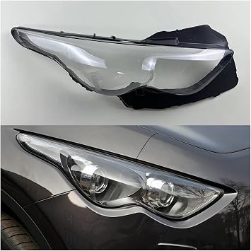 Compatible For Infiniti FX FX35 FX37 FX50 2009 2010 2011 2012 2013 Car Headlight Headlamp Light Lampshade Glass Lens Case Shell CoverRight side
