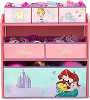 Vista 10 de Delta Children Design & Store Organizador de almacenamiento de juguetes de 6 compartimientos, Disney Princess