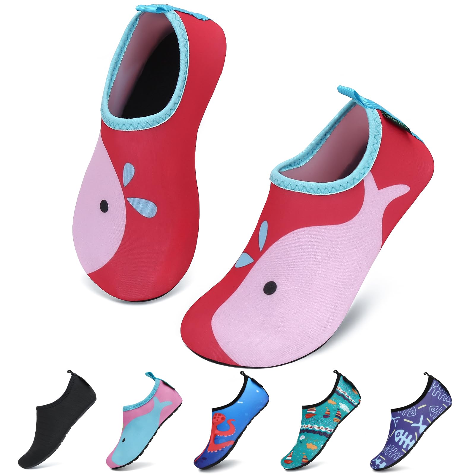 SAGUARO Kinder Badeschuhe Leicht Weich rutschfest Hausschuhe