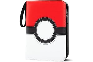 Pokemon Small Binder: Pocket Album Keeper Protector Holder with Zipper, 400 Pockets