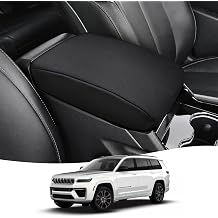 Center Console Armrest Cover Cushion Pad Protector Accessories for Jeep Grand Cherokee L 2021 2022 2023 2024 2025 2026, Center Console Cover Seat Box Protector Compatible with Cherokee L Anti-Scratch