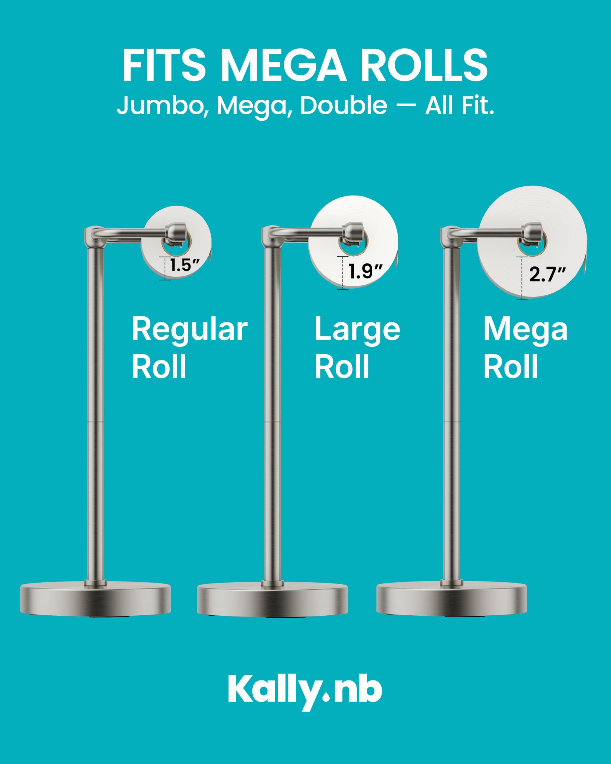 Heavy-Duty Stainless Steel Toilet Paper Holder -7
