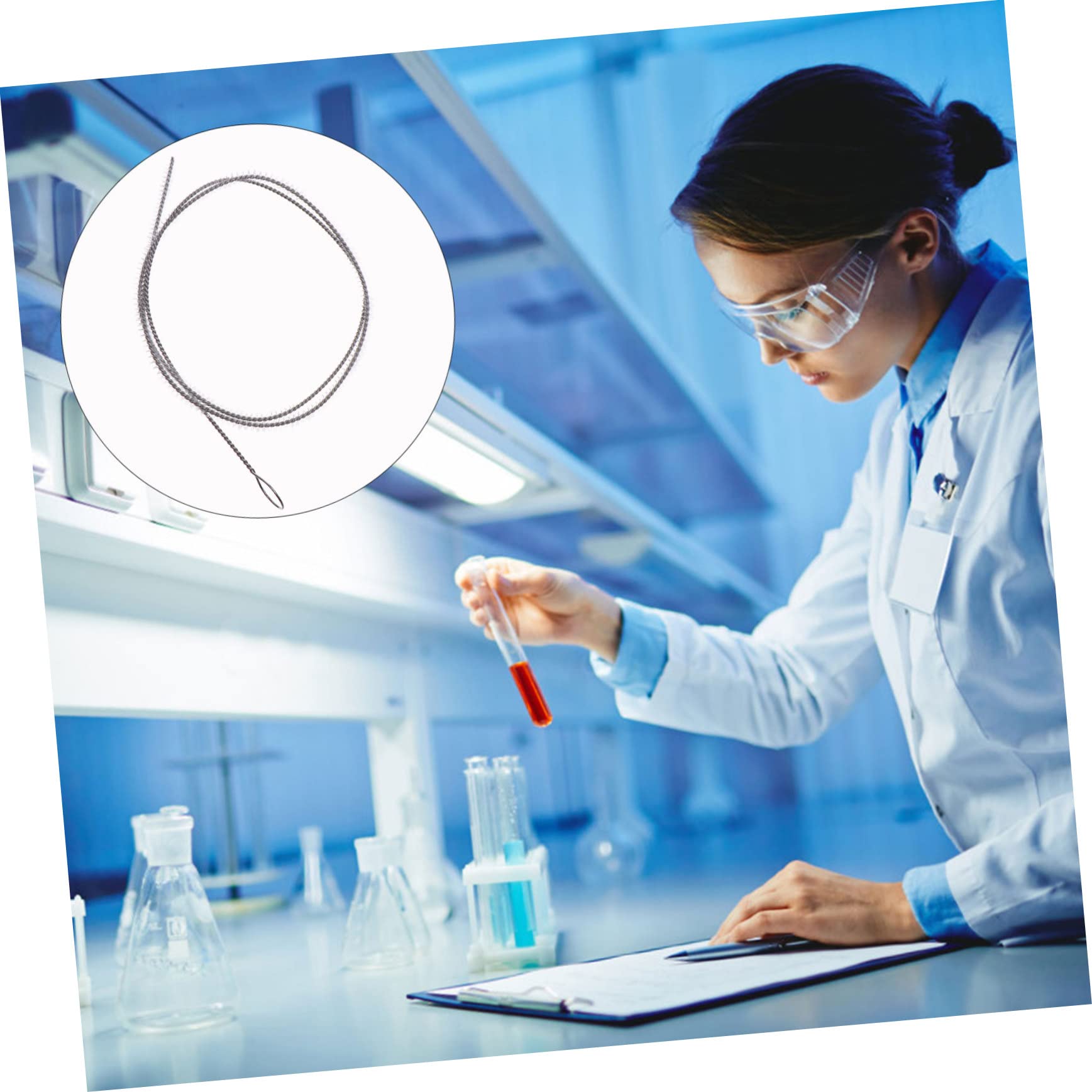 BUTIFULSIC 3 Pcs Test Tube Brush Hose Cleaning Brush Pipe Tube Cleaner Straw Brush Bottle Cleaner Brush Test Tube Cleaners Drinking Straw Cleaning Brush Test Tube Cleaner Brush Nylon