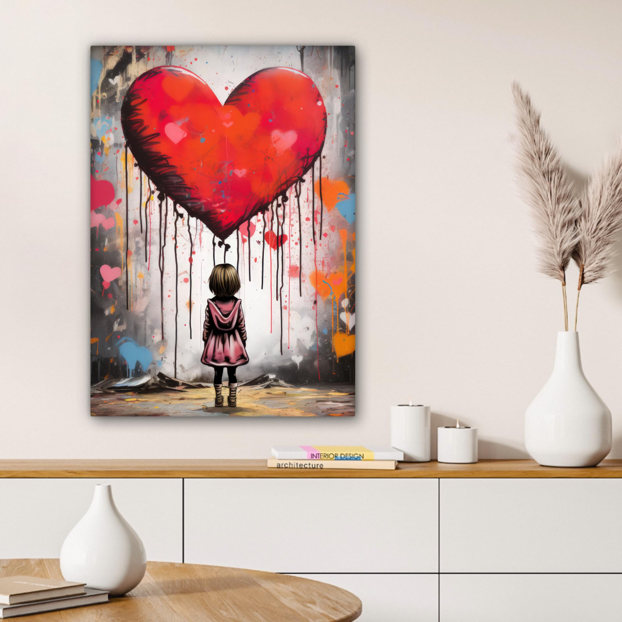 MuchoWow© Canvas Schilderij 90x60 cm Kamer Decoratie Woonkamer Slaapkamer Room Decor Wanddecoratie Wall Art Painting Vogel - Bloemen - Planten - Jungle - Zwart - Toekan