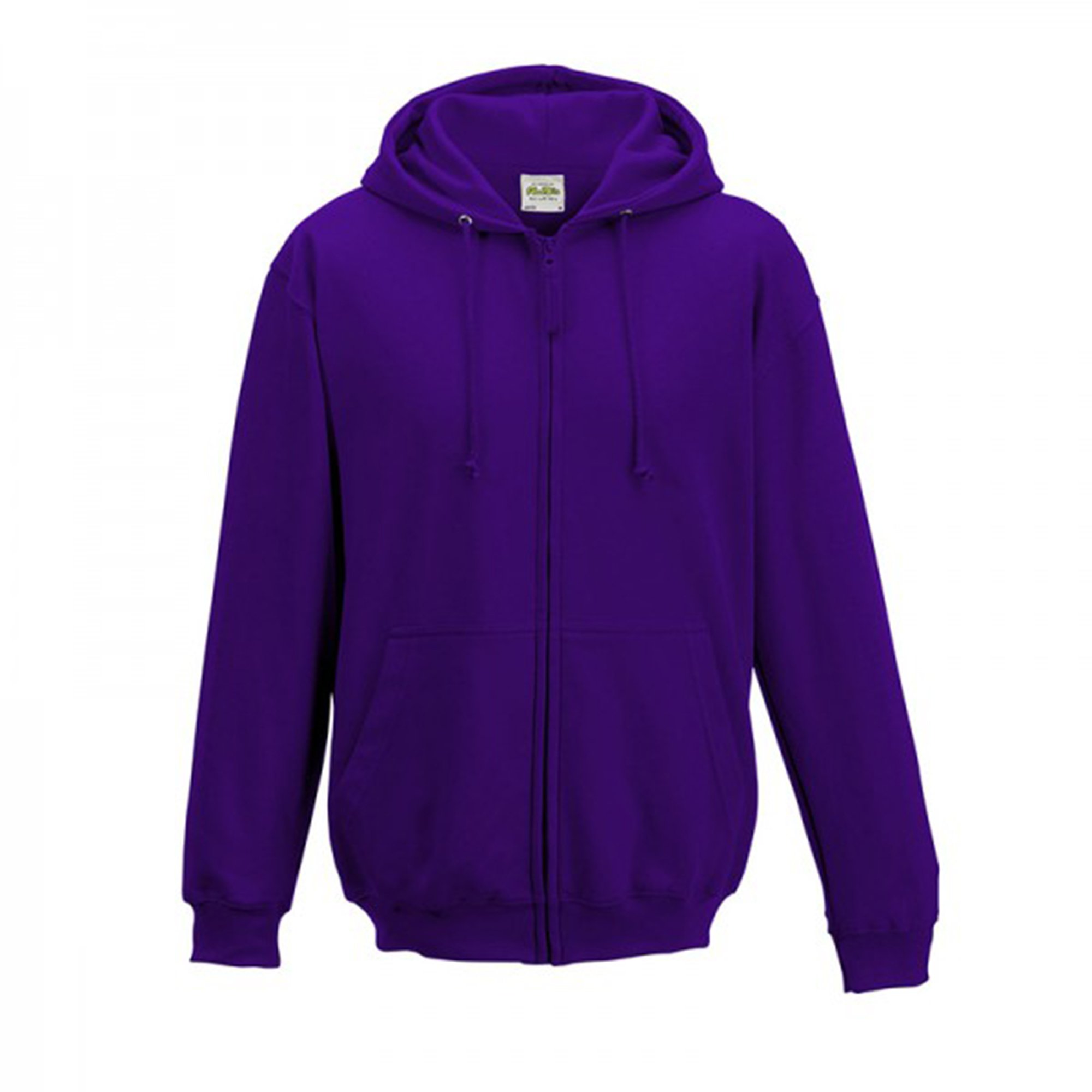 AWDis Just Hoods Men's Zoodie Hoodie, Purple, Medium