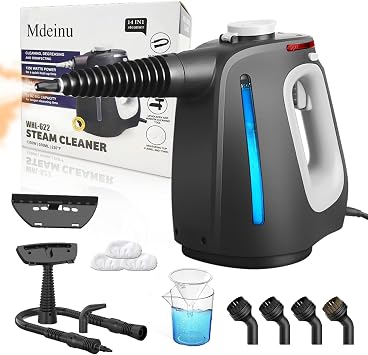 Pressurized Handheld Steam Cleaner for Home, Multi-Surface Steamer with 14 PCS Accessories for House Cleaning, 20S Fast Heat Up, 1350W Portable Steamer Cleaner with Safety Lock for Bathroom, Kitchen