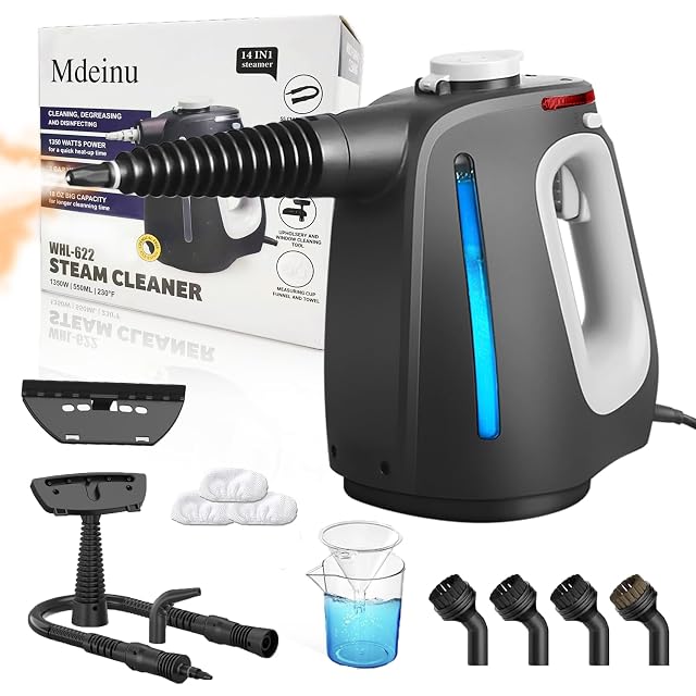 Pressurized Handheld Steam Cleaner for Home Multi-Surface Steamer with 14 PCS Accessories for House Cleaning 20S Fast Heat