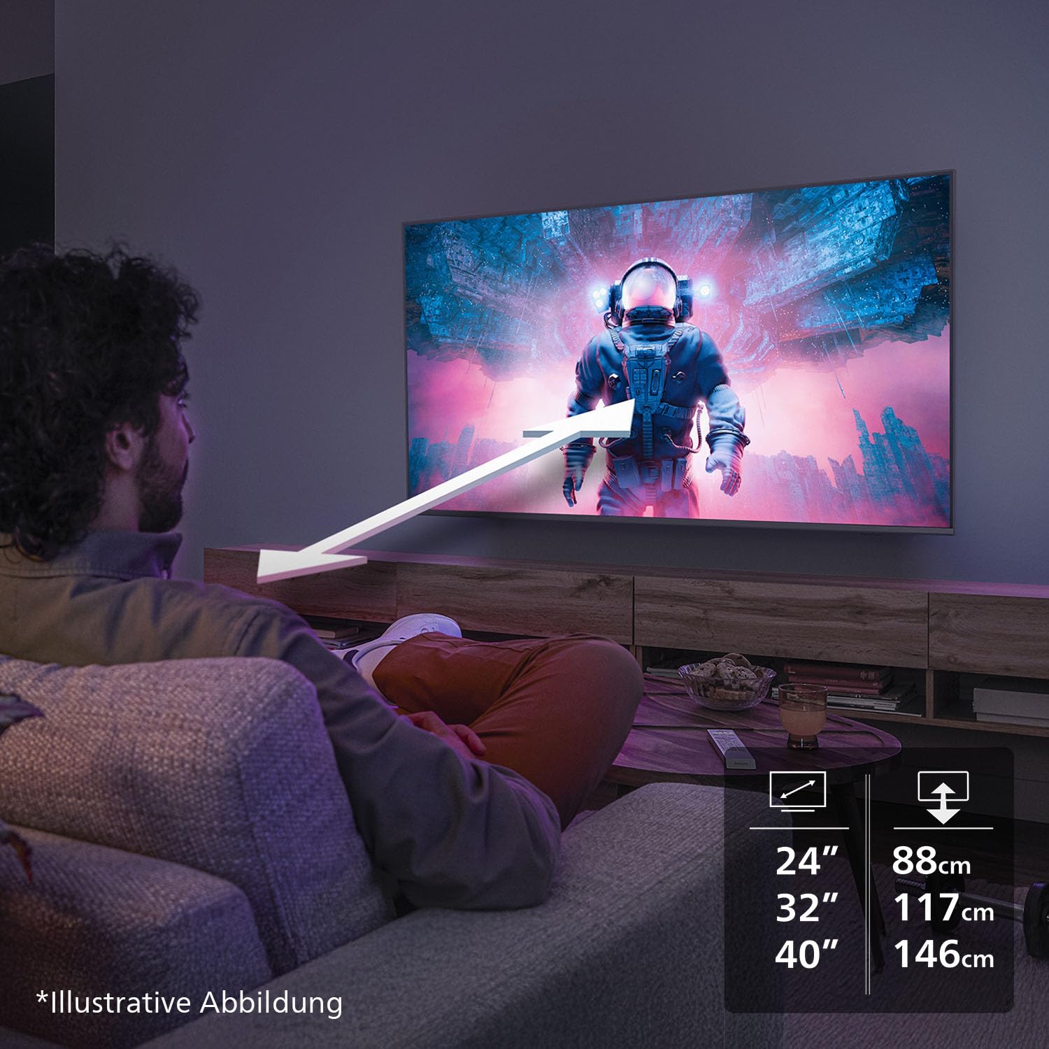 Philips 32PHS6000 HD LED Smart TV - 32 Zoll Display mit Pixel Plus, Titan OS Plattform Und Dolby Digital Sound - Funktioniert Mit Alexa Und Google Sprachassistent, 2025