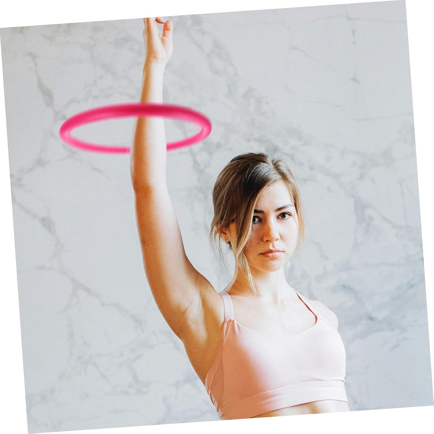 UKCOCO Arm Hoop Exercise for Biceps Triceps Women Fitness Equipment Gym Arm Exerciser Decorative Indoor Workout Tool