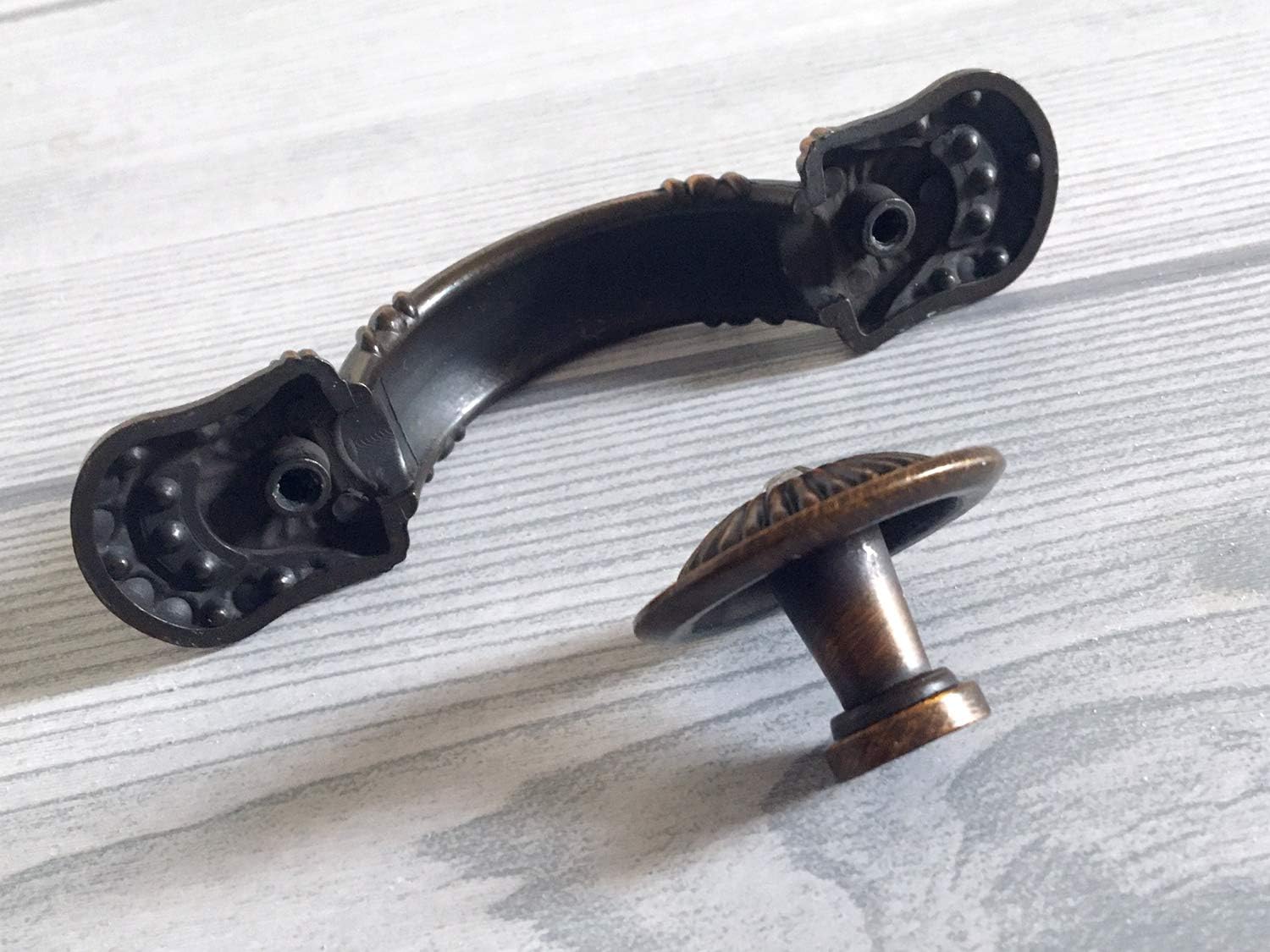 2 1/2" C-C Crystal Drawer Pull Glass Cabinet Handle Knob Dresser Pulls Door Handles Antique Brass Copper Kitchen Hardware 2.5" 64 mm Centers/C-C:2.5" (Size : L:4.1" (105 mm)/C-C:2.5" (64 mm))