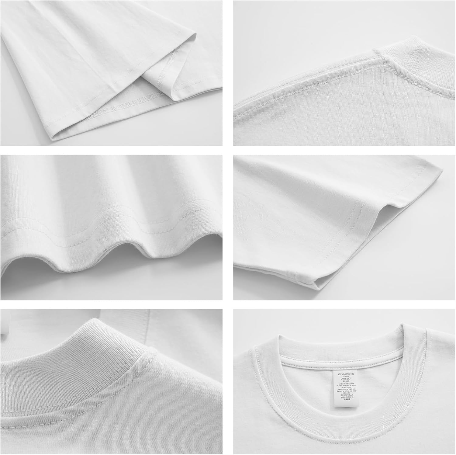 Womens Oversized Cotton T Shirts Crewneck Short Sleeve Tops Heavyweight Casual Loose Fit Drop Shoulder Fashion Tees - Image 6