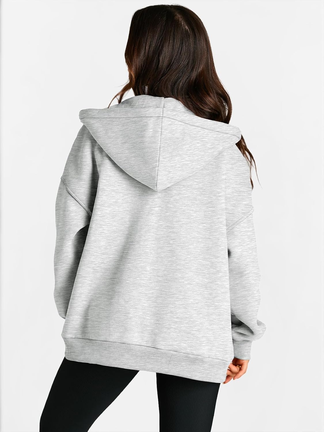 Trendy Queen Women’s Full Zip Up Hoodies Fleece Oversized Sweatshirts