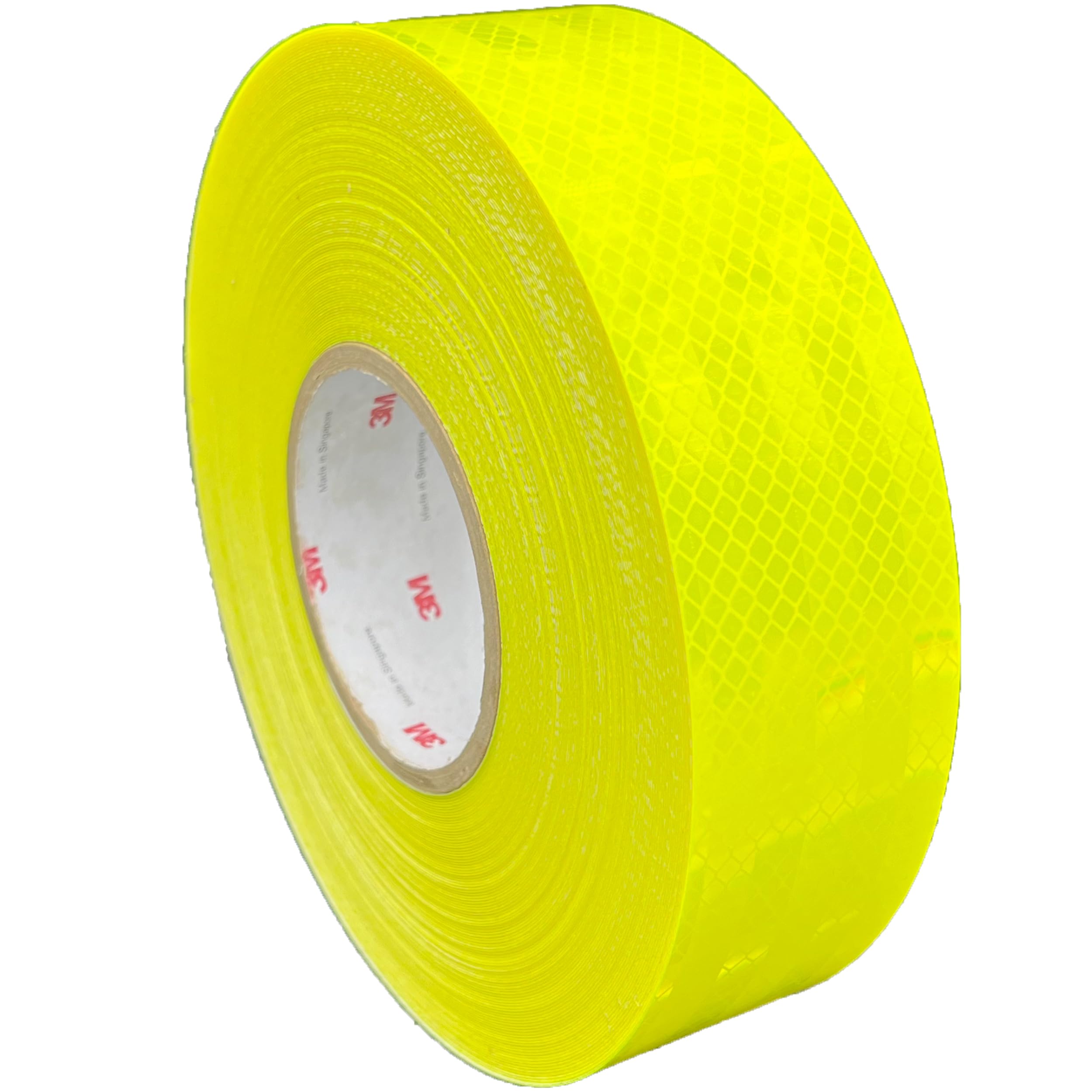2" Fluorescent Lime Reflective Tape 3M 3930 Hip Type 4 Air Backed 500+ Candelas (2" x 30')