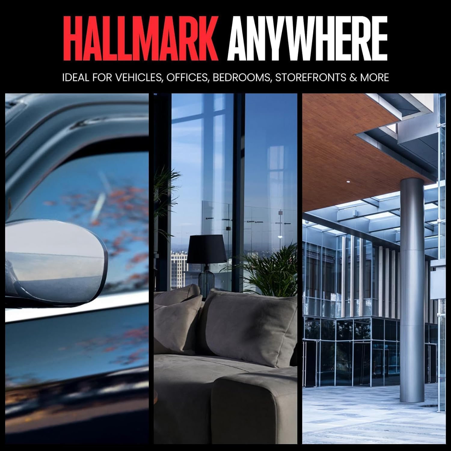 Hallmark Cool Plus Ceramic Window Tint Film 20% VLT, 40 in x 100 ft, Nano Ceramic Car Window Tint for Auto & Home, Heat Blocking UV Protection Peel and Stick Tint Roll