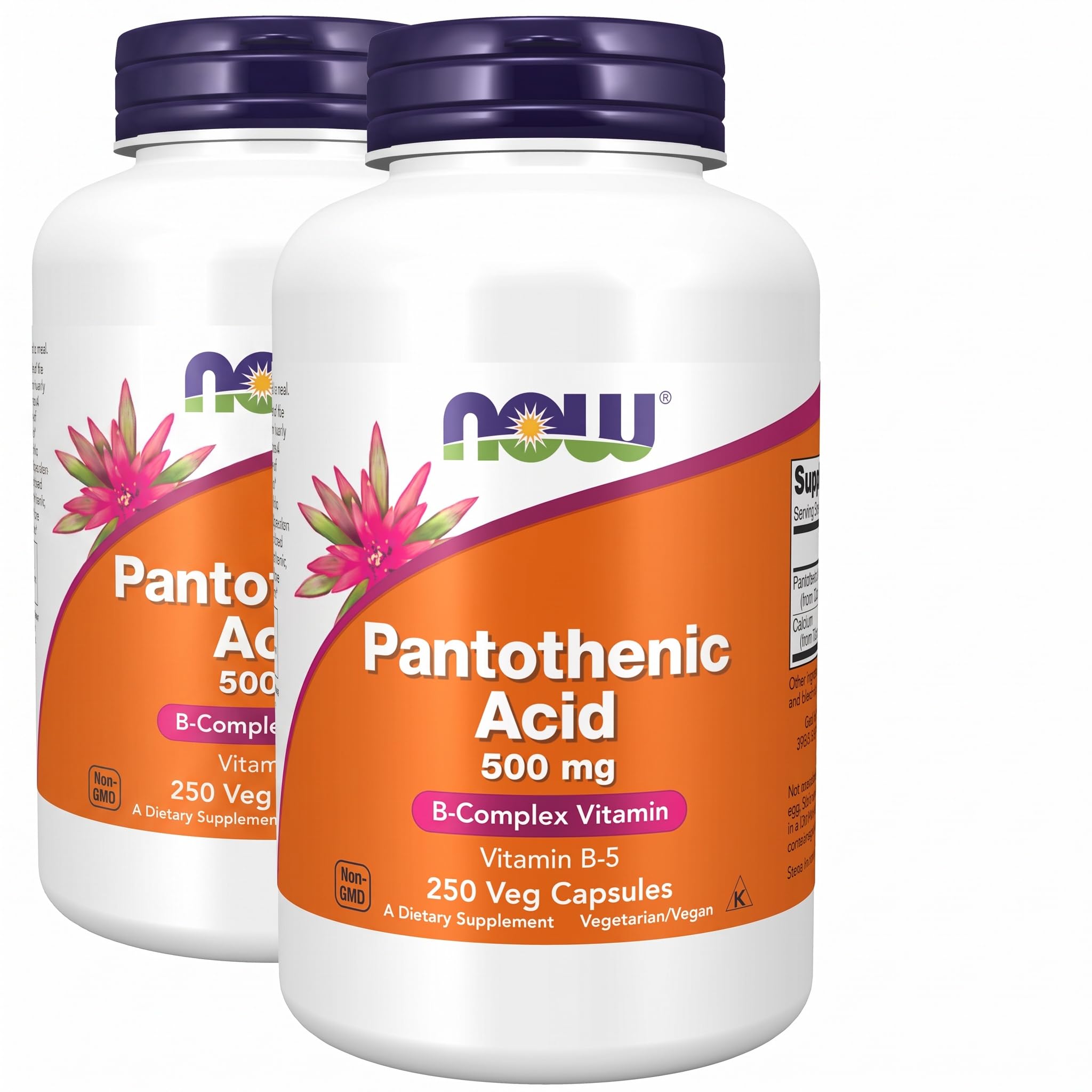 NOW Supplements, Pantothenic Acid 500 mg, B-Complex Vitamin, 100 Caps — Amazon image 11