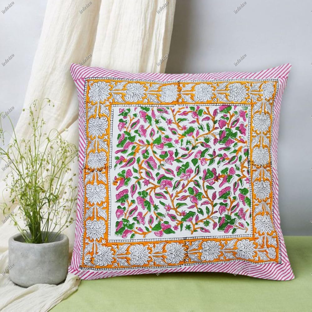Housse de coussin décorative en coton premium supérieure vintage ethnique