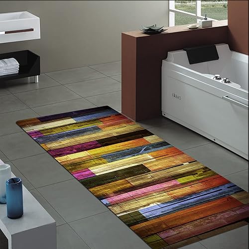 Miniatura 9 de Alfombras de baño de espuma de esponja suave para baño y cocina, tapete de franela antideslizante brillante impresión 3D para mesita de noche y sala