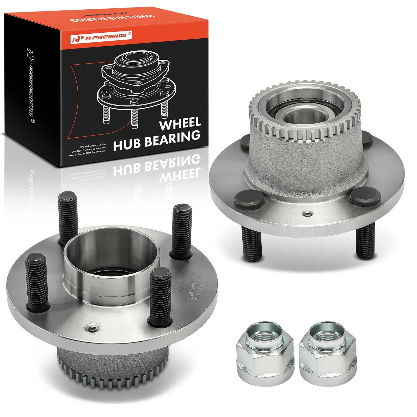 Frankberg 2x Cuscinetti ruota Posteriore sinistra destra Ruota flangiata diametro 125,5 Con Sensore Velocità Ruota Sensore Ruota in ABS Compatibile con Aveo/Kalos T200 T250 T255 Kalos KLAS 96471775