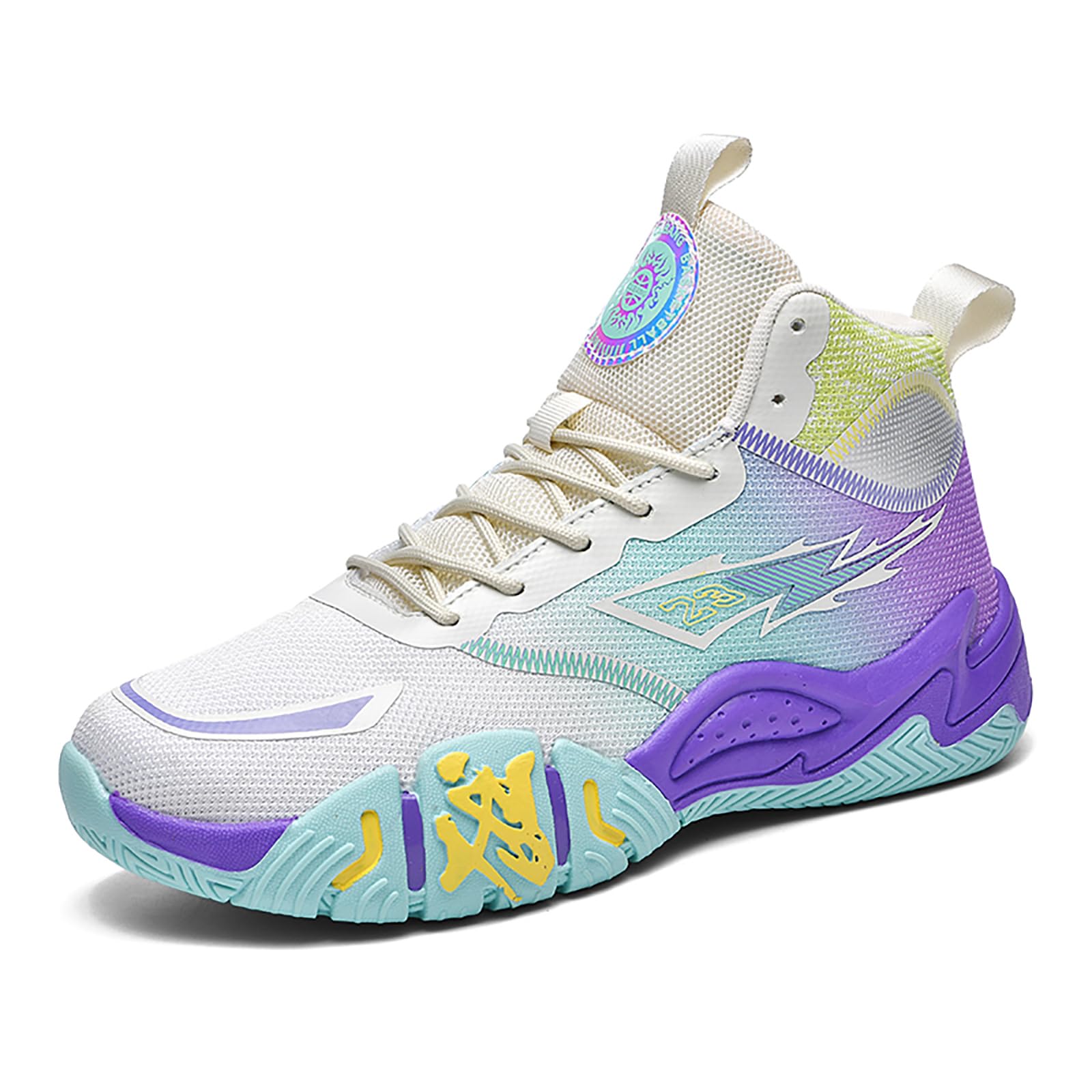 Scarpe da basket alte da uomo e da donna - Scarpe da ginnastica casual traspiranti, eleganti scarpe sportive da esterno antiscivolo for pallavolo