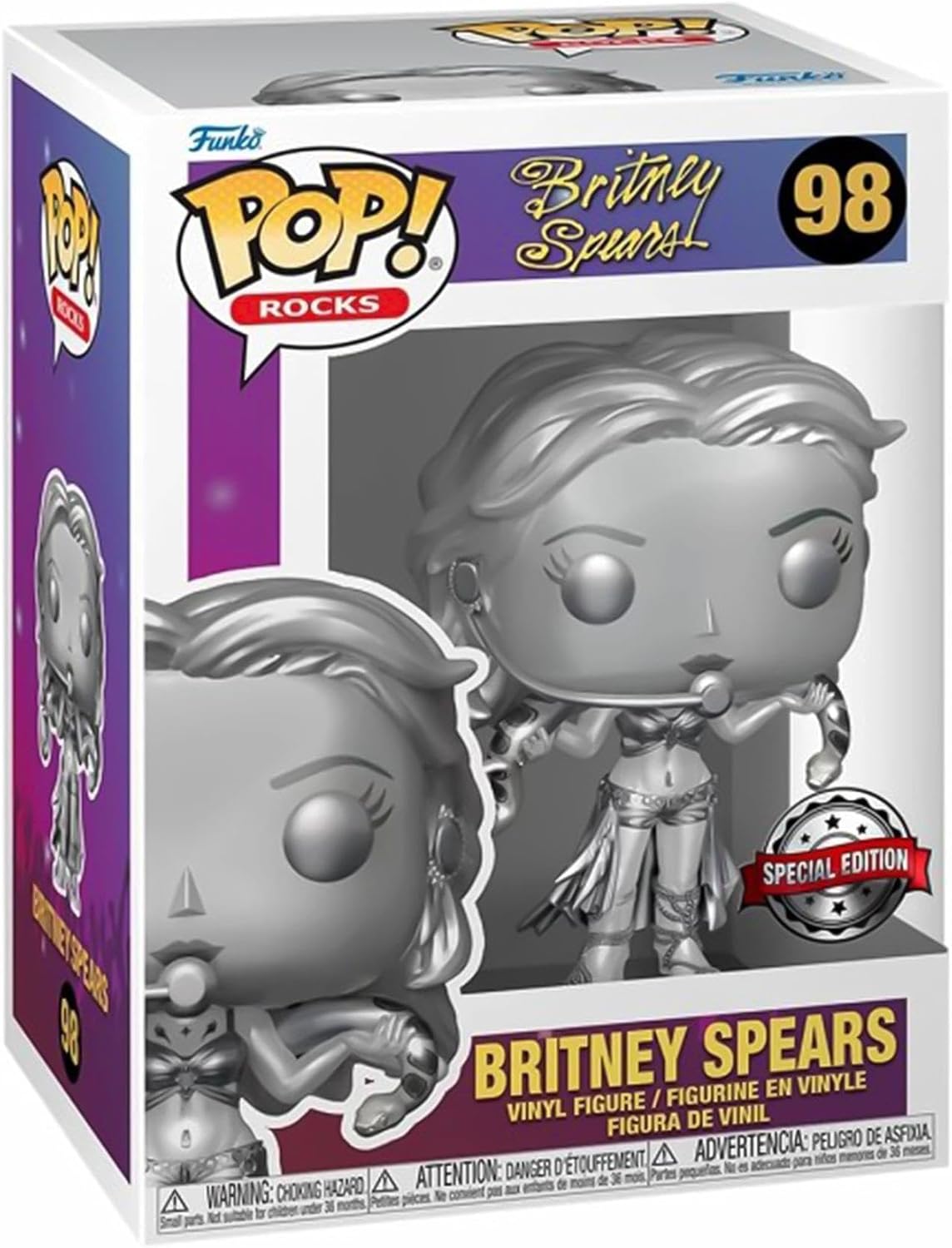 Funko POP Rocks Britney Spears Slave 4U Metallic Exclusive